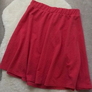 Torrid Textured Pink Skater Skirt